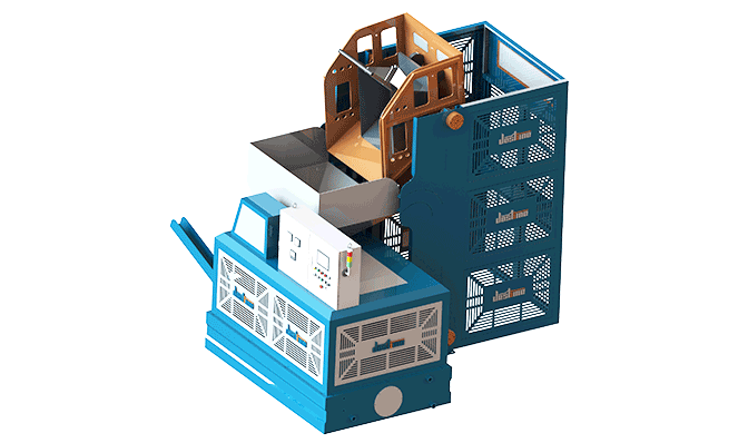 短屑自动提升翻转压饼方案